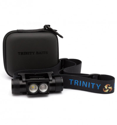 Фонарь налобный TRINITY BAITS Blue Headlight с чехлом
