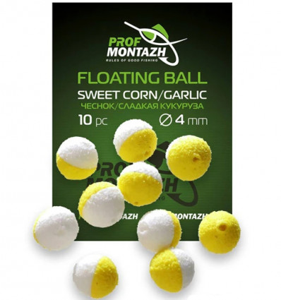 Плаваюча насадка EVA Проф Монтаж Floating Ball Часник/Солодка кукурудза (Sweet corn/Garlic)