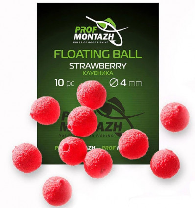 Плаваюча насадка EVA Проф Монтаж Floating Ball Полуниця (Strawberry)