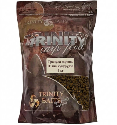 Пьяная кукуруза пареная гранула (пеллетс) Trinity Baits (ферментированная кукуруза) 1 кг