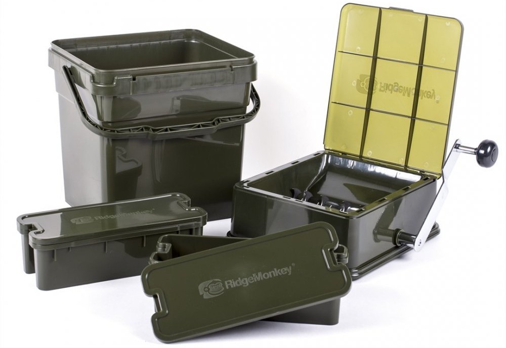 Подрібнювач бойлів Ridge Monkey Advanced Boilie Crusher Full Kit (17 litre Modular Bucket)